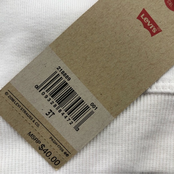 NWT LEVI’S Girls Chenille Batwing Crewneck Sweatshirt | Size 3T - Picture 4 of 7